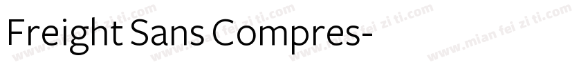 Freight Sans Compres字体转换